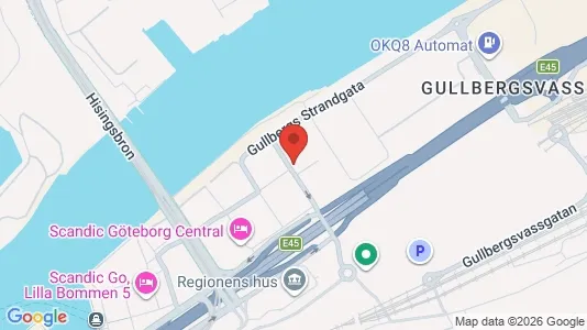 Affärslokaler att hyra i Göteborg Centrum - kort over placeringen