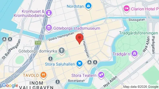 Affärslokaler att hyra i Göteborg Centrum - kort over placeringen