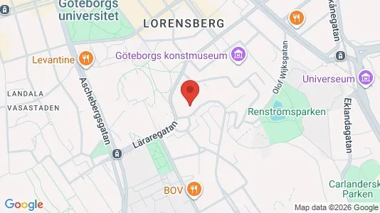 Kontorslokaler att hyra i Göteborg Centrum - kort over placeringen