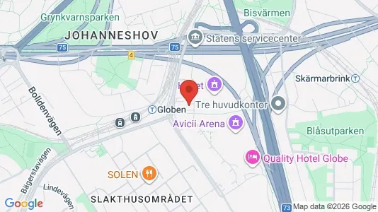 Kontorslokaler att hyra i Söderort - kort over placeringen
