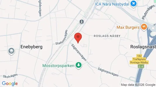 Kontorslokaler att hyra i Täby - kort over placeringen