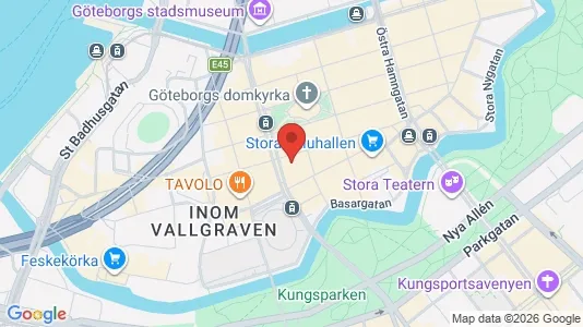 Kontorslokaler att hyra i Göteborg Centrum - kort over placeringen