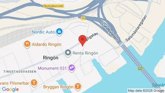 Kontorslokaler att hyra i Lundby - kort over placeringen