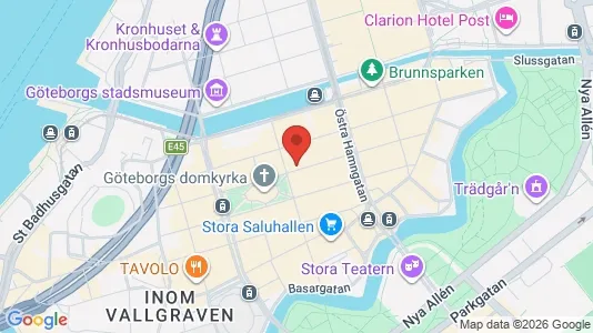Kontorslokaler att hyra i Göteborg Centrum - kort over placeringen