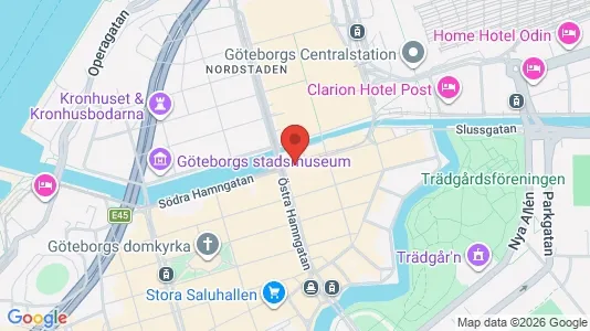 Kontorslokaler att hyra i Göteborg Centrum - kort over placeringen