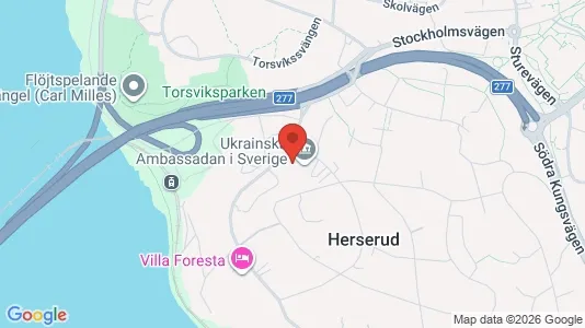 Kontorslokaler att hyra i Lidingö - kort over placeringen