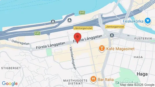 Affärslokaler att hyra i Göteborg Centrum - kort over placeringen