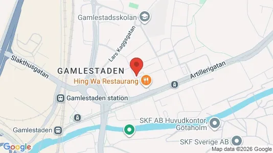 Affärslokaler att hyra i Göteborg Östra - kort over placeringen