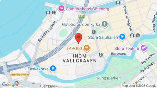 Kontorslokaler att hyra i Göteborg Centrum - kort over placeringen