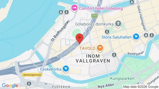 Kontorslokaler att hyra i Göteborg Centrum - kort over placeringen