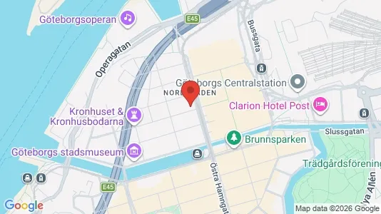 Kontorslokaler att hyra i Göteborg Centrum - kort over placeringen