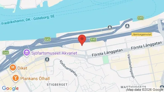 Kontorslokaler att hyra i Göteborg Centrum - kort over placeringen