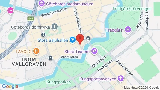 Affärslokaler att hyra i Göteborg Centrum - kort over placeringen