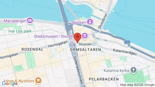 Affärslokaler att hyra i Södermalm - kort over placeringen