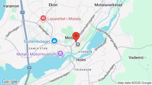 Butikslokaler att hyra i Motala - Bild från Google Street View