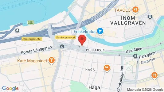 Kontorslokaler att hyra i Göteborg Centrum - kort over placeringen
