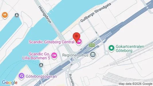 Kontorslokaler att hyra i Göteborg Centrum - kort over placeringen