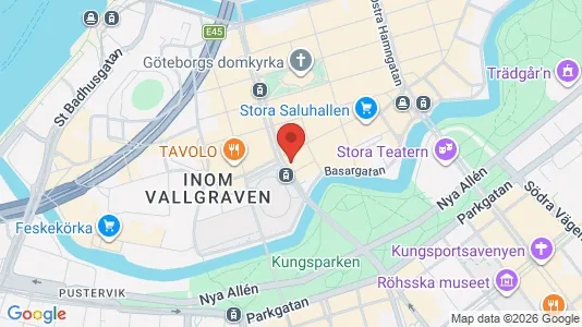 Affärslokaler att hyra i Göteborg Centrum - kort over placeringen