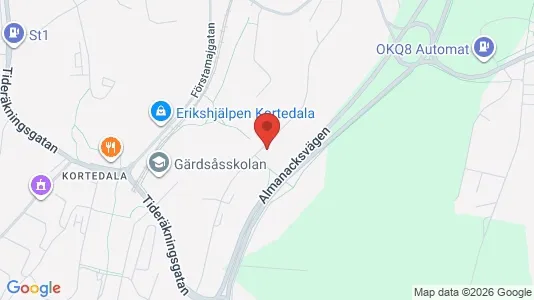 Kontorslokaler att hyra i Göteborg Östra - kort over placeringen