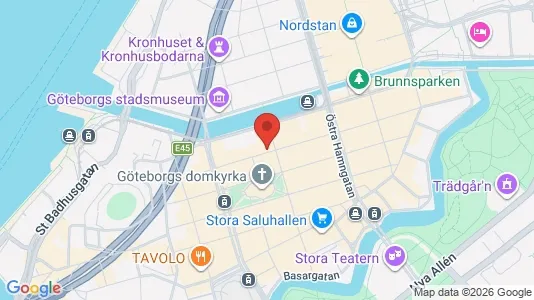 Kontorslokaler att hyra i Göteborg Centrum - kort over placeringen