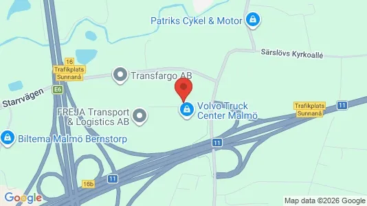 Lagerlokaler att hyra i Skellefteå - kort over placeringen
