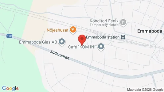 Lagerlokaler att hyra i Emmaboda - kort over placeringen