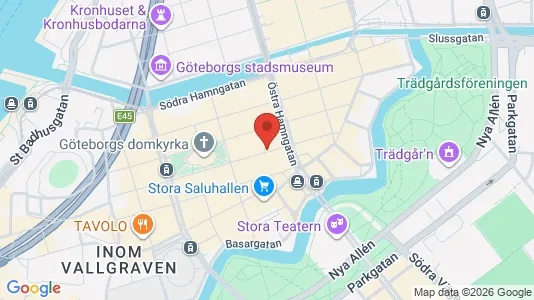 Kontorslokaler att hyra i Göteborg Centrum - kort over placeringen