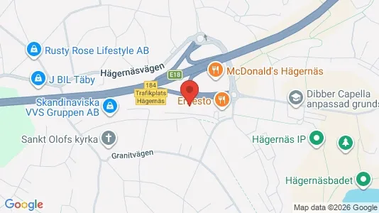 Kontorslokaler att hyra i Täby - kort over placeringen