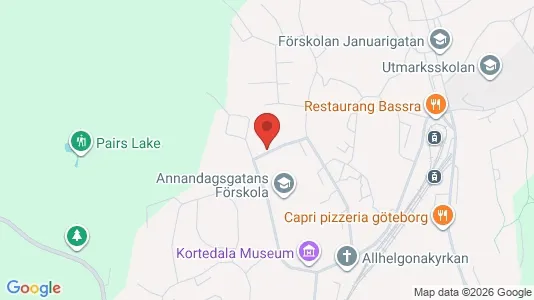 Kontorslokaler att hyra i Göteborg Östra - kort over placeringen