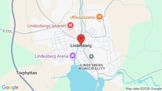 Affärslokaler att hyra i Lindesberg - kort over placeringen
