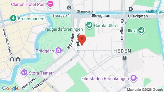 Coworking spaces att hyra i Göteborg Centrum - kort over placeringen