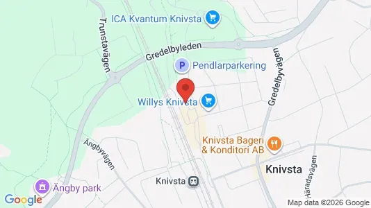 Affärslokaler att hyra i Knivsta - kort over placeringen