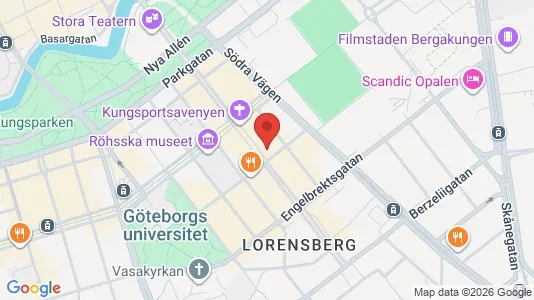 Affärslokaler att hyra i Göteborg Centrum - kort over placeringen