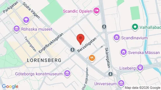 Kontorslokaler att hyra i Örgryte-Härlanda - kort over placeringen