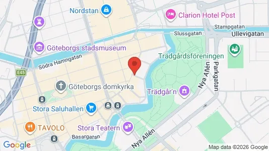 Kontorslokaler att hyra i Göteborg Centrum - kort over placeringen