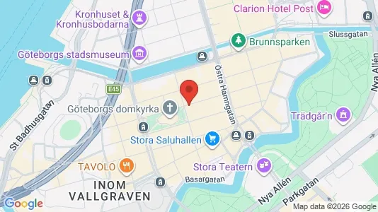 Affärslokaler att hyra i Göteborg Centrum - kort over placeringen
