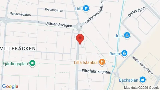 Kontorslokaler att hyra i Lundby - kort over placeringen