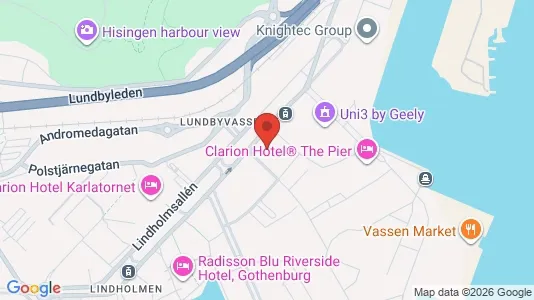 Kontorslokaler att hyra i Lundby - kort over placeringen
