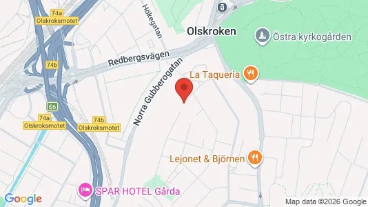 Affärslokaler att hyra i Örgryte-Härlanda - kort over placeringen