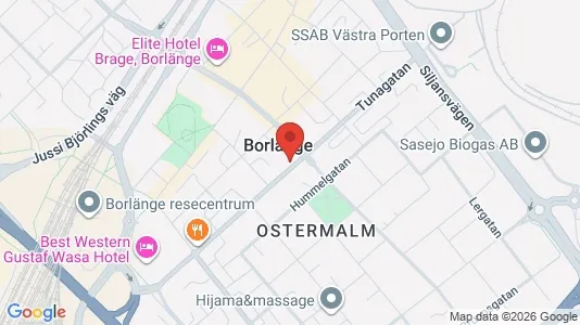 Kontorslokaler att hyra i Borlänge - kort over placeringen