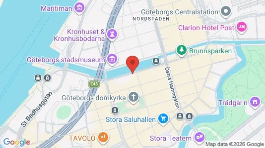 Affärslokaler att hyra i Göteborg Centrum - kort over placeringen