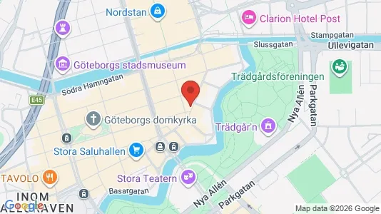 Kontorslokaler att hyra i Göteborg Centrum - kort over placeringen