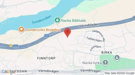 Kontorslokaler att hyra i Nacka - kort over placeringen