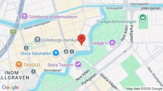 Affärslokaler att hyra i Göteborg Centrum - kort over placeringen