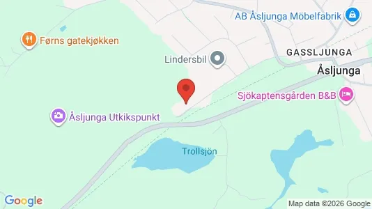 Industrilokaler att hyra i Örkelljunga - kort over placeringen