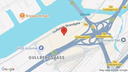 Kontorslokaler att hyra i Göteborg Centrum - kort over placeringen