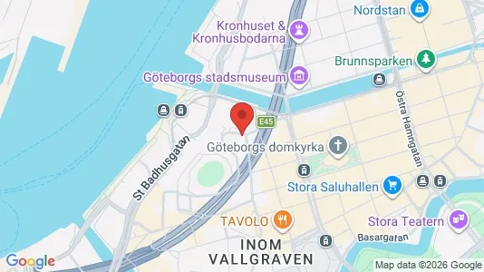 Affärslokaler att hyra i Göteborg Centrum - kort over placeringen