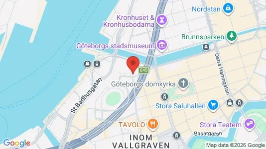 Affärslokaler att hyra i Göteborg Centrum - kort over placeringen