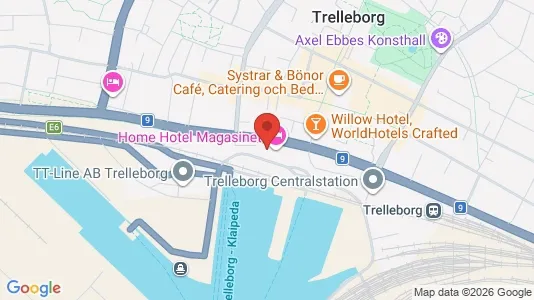 Kontorslokaler att hyra i Trelleborg - kort over placeringen