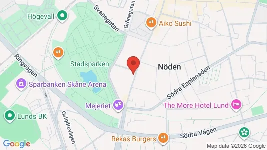 Affärslokaler att hyra i Lund - Bild från Google Street View